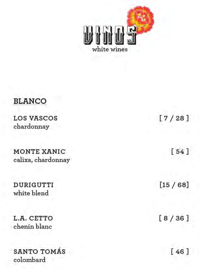 Scarlet Lady Mezcal Bar Menu Page 3