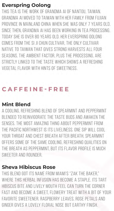 Scarlet Lady Sip Afternoon Tea Menu Page 3