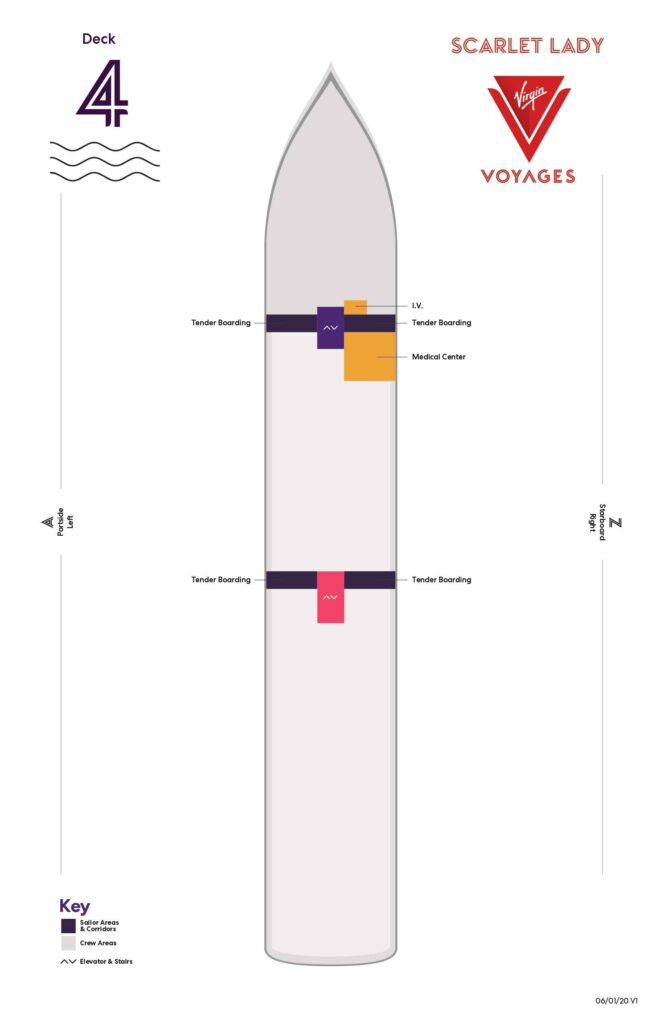 Virgin Voyages Scarlet Lady Deck 4 Plan