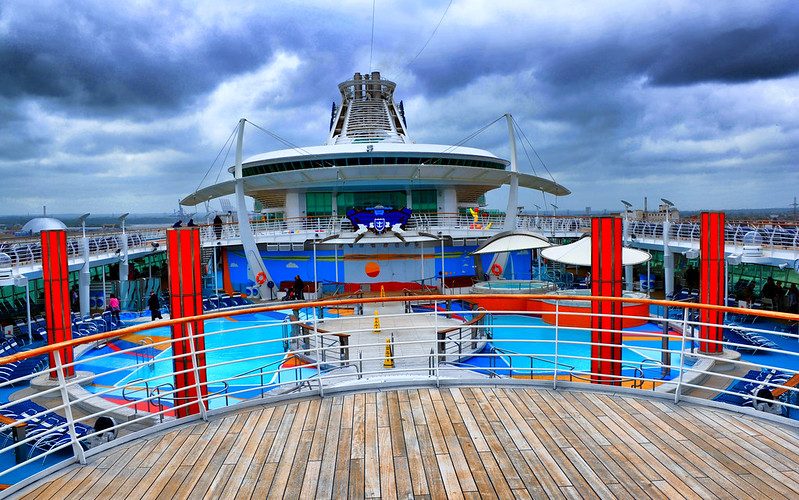 On the deck of the Independence of the Seas On the deck of the Independence of the Seas